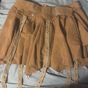 Mini skirt with built in shorts